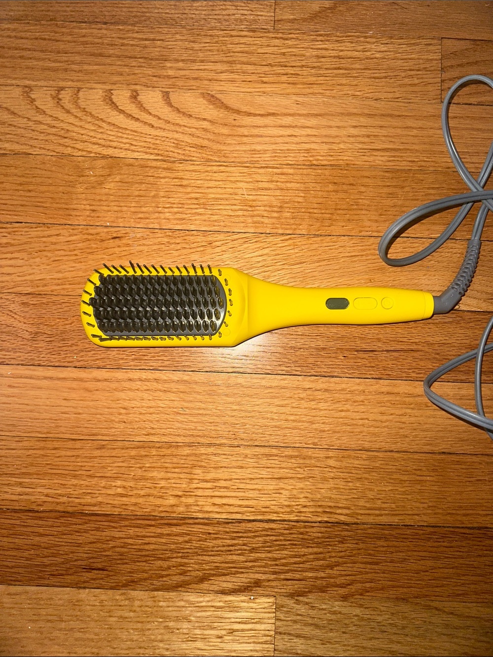 Drybar Yellow Paddle Straightening Brush with Gray Cord